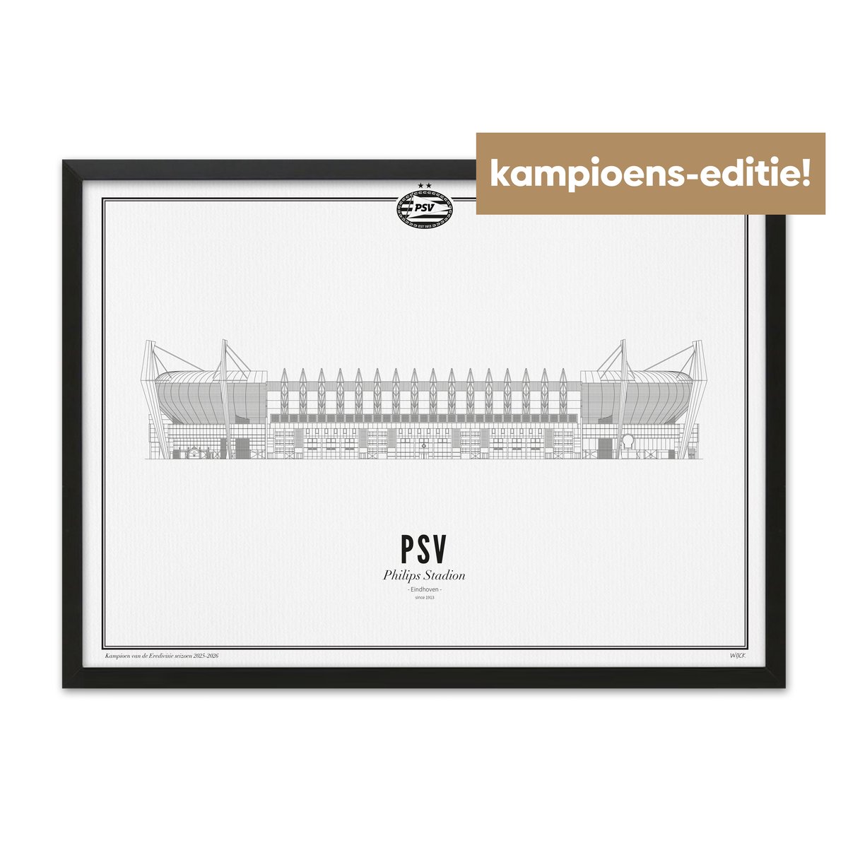 Poster von Philips Stadium - PSV - Meisterschaftsausgabe 2025-2026 | WIJCK.